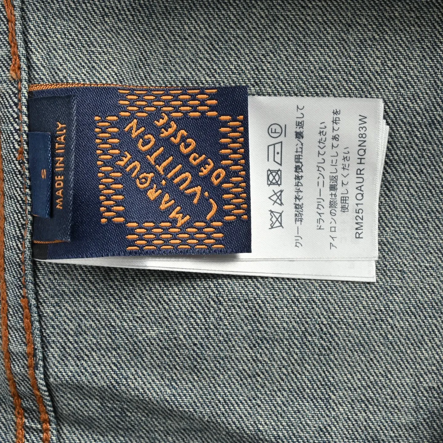 Louis Vuitton/Louis Vuitton Paris catwalk style denim blue short-sleeved shirt